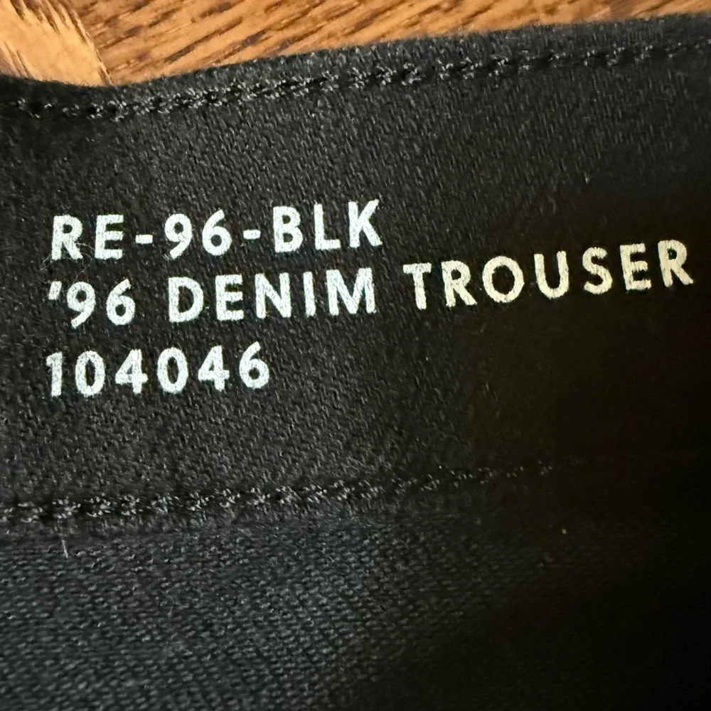 NWT J CREW 96 Denim Trousers Black Jeans Wide Leg Baggy Oversized Grunge Soft 28